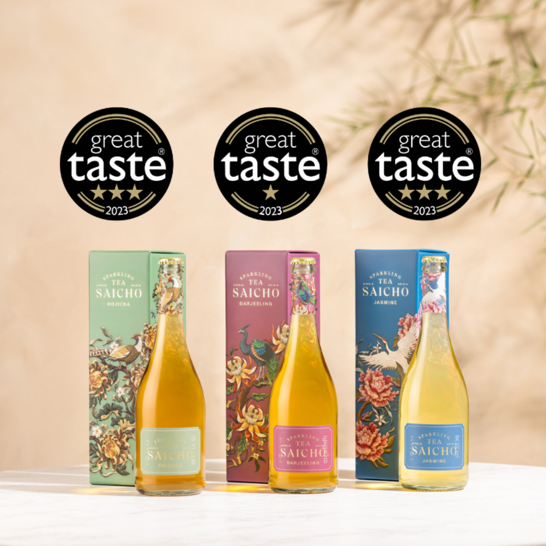 Saicho Sparkling Tea wins Great Taste Awards